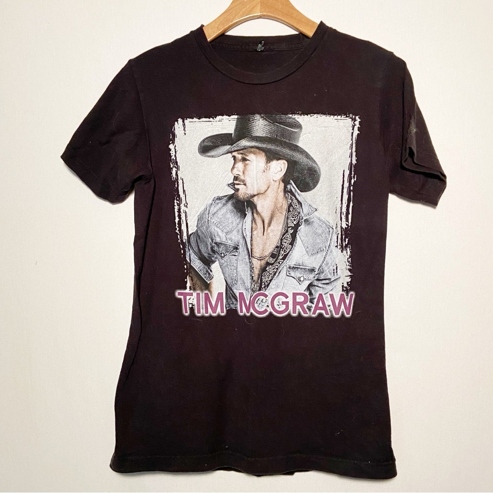 Tim McGraw Sundown Heaven Town Tour 2014 Short Sleeve T-shirt Womens Size‎ Small